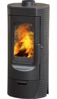 PLAMEN Tara, Stufa a legna indipendente con vetro, 6 kW, Classe A+, Ø 80 mm