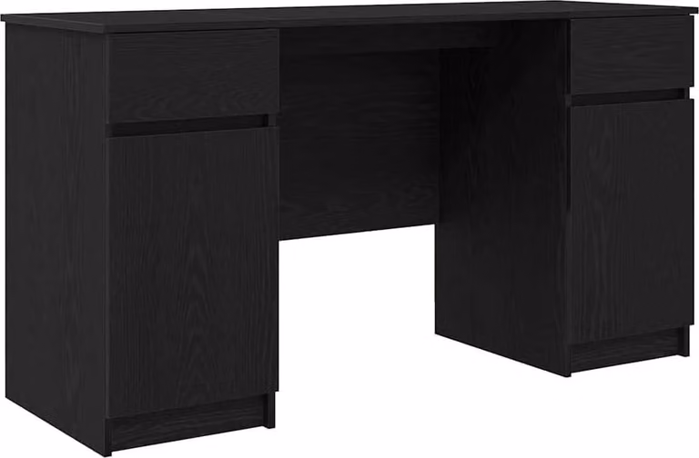 Scrivania Rovere nero 140 x 49 x 76 cm Legno multistrato