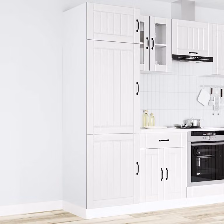 vidaXL Armadio da Cucina Lucca Bianco in Legno Multistrato