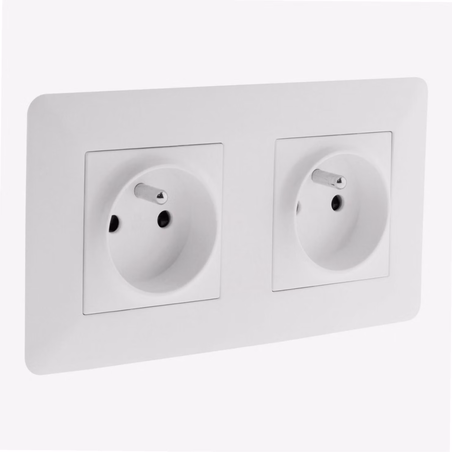 ARTEZO Presa doppia precablata - 2P + E 16A - Bianco