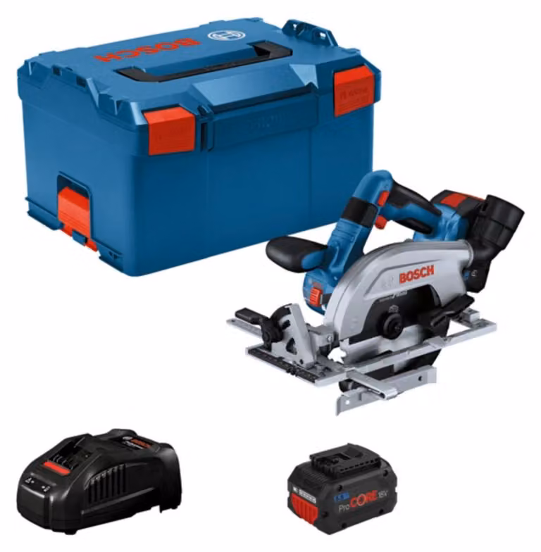 BOSCH Professional 06016C1102 BOSCH Professional GKS 18V-57-2 L Set di seghe circolari a batteria 18,0 V, con 2 batterie ricaricabili