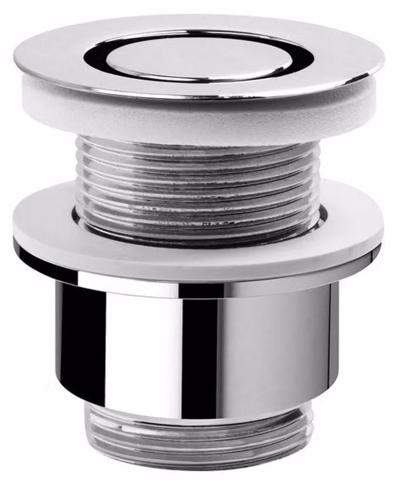 Sapho Omp Accessori per il tè - Piletta rotonda non chiudibile 1 1/4", per lavabi senza troppopieno, cromo 147.545.5
