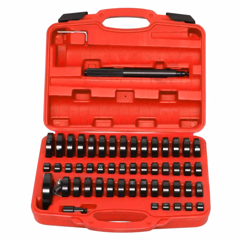 Kit di strumenti per la riparazione auto, 51 pezzi, Acciaio al carbonio resistente, colore nero