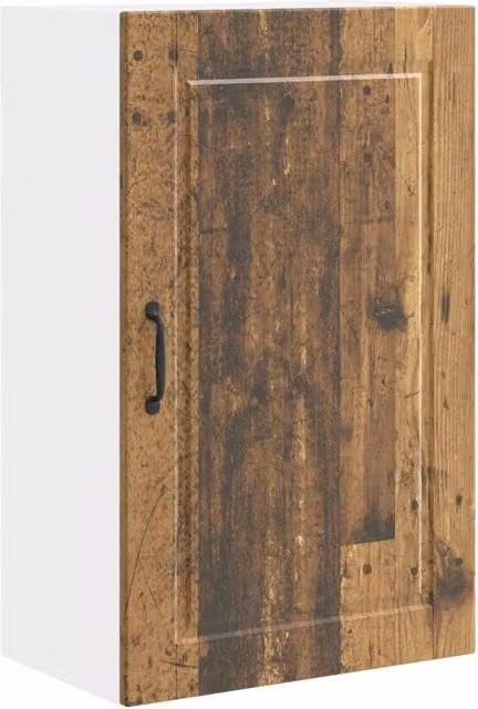 Armadio da cucina moderno a parete 50 x 31 x 80 cm con ripiani pratico decorativo in legno antico 02_0054386