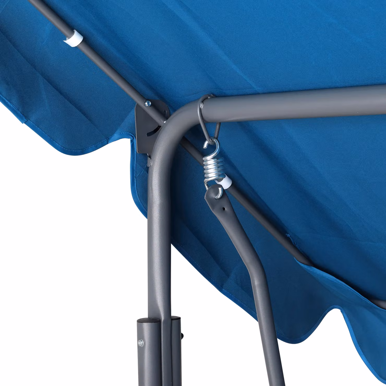 Altalena da giardino Hollywood Casaria blu Atlantico con tendalino e copertura inclusi – 2