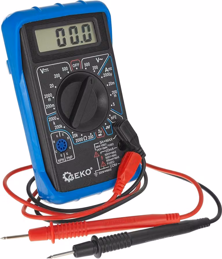 Multimetro digitale con segnale audio DC 0,2 - 500V AC 200 - 500V