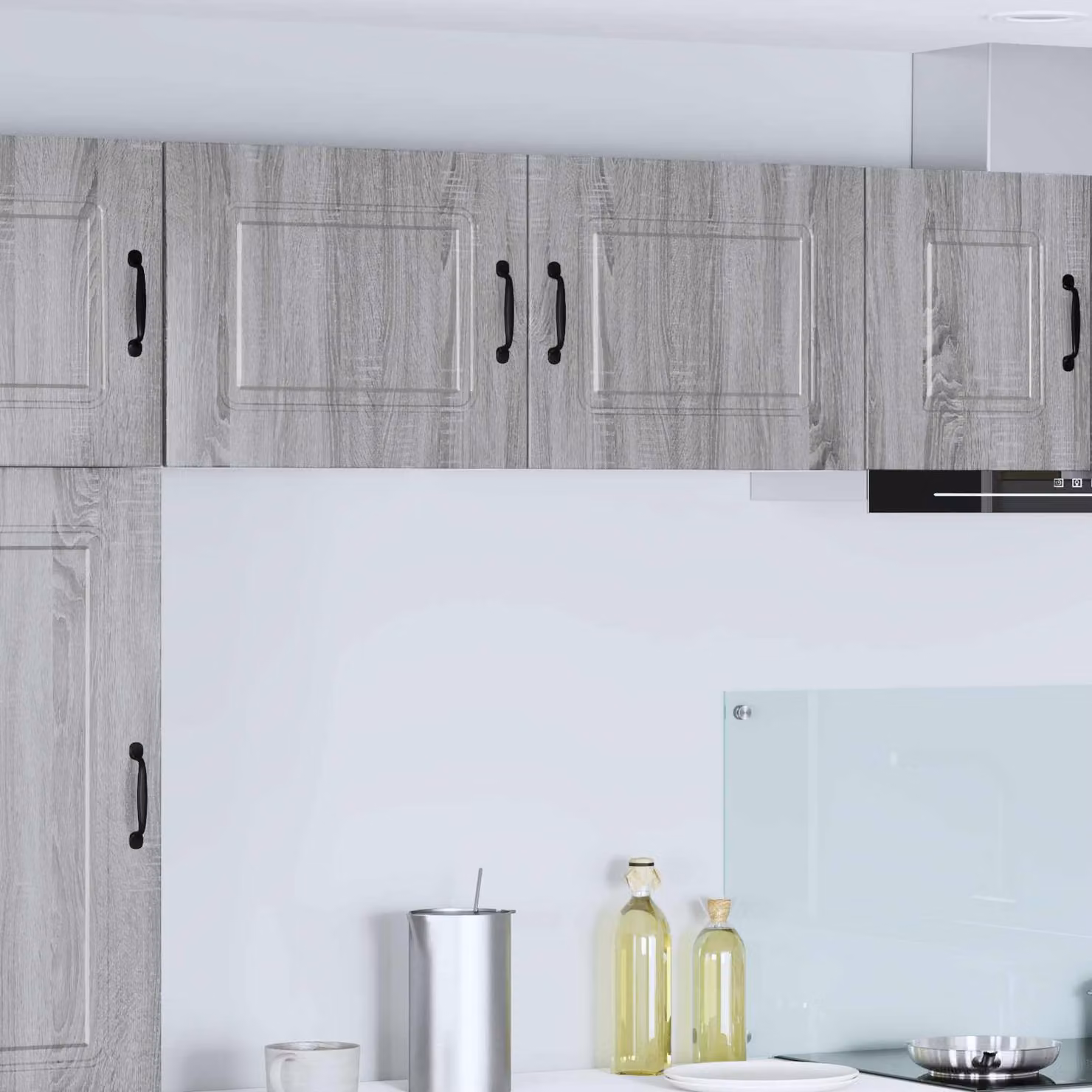 Set di 2 ante per pensile cucina vidaXL Kalmar Grigio Sonoma