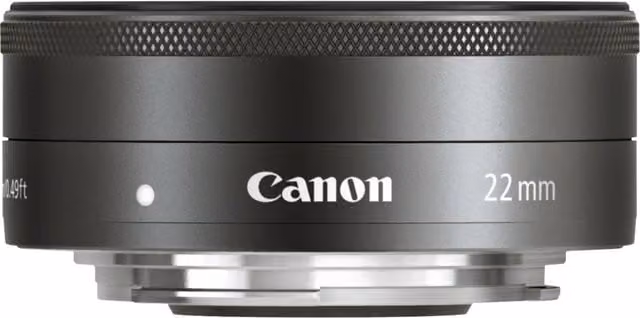 Obiettivo Canon EF-M 22mm f/2 STM per fotocamere mirrorless APS-C, Nero