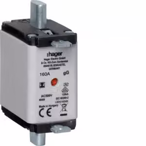 Fusibile Hager NH NH00 gG 500V 160A maniglia isolata LNH0160MK