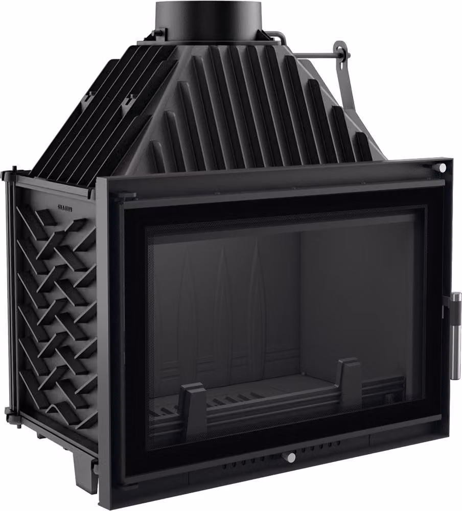 Caminetto in ghisa per legna OLIWIA DECO 16 kW Ø 180
