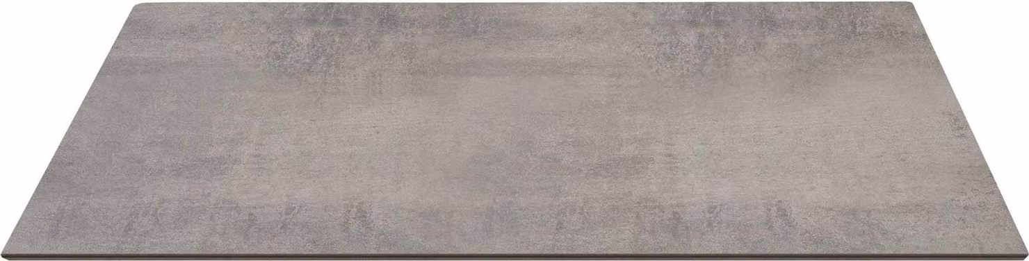 Milani Home - piano tavolo da pranzo fisso 60 x 60 cm, cemento, HPL laminato