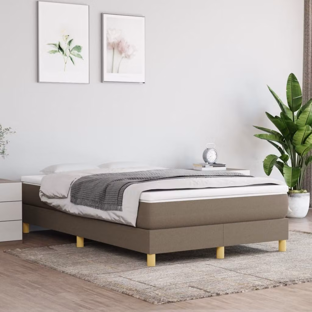 Maison Exclusive - Struttura Letto a Rete a Molle Tortora 120x200 cm Tessuto