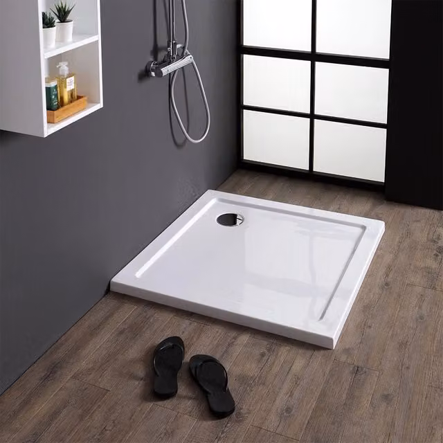 Piatto doccia quadrato IPERBRIKO in acrilico bianco L/P: 90 x 90 cm