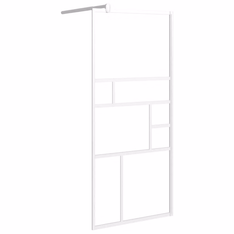 Parete per Doccia Walk in 80x195 cm in Vetro ESG Bianco