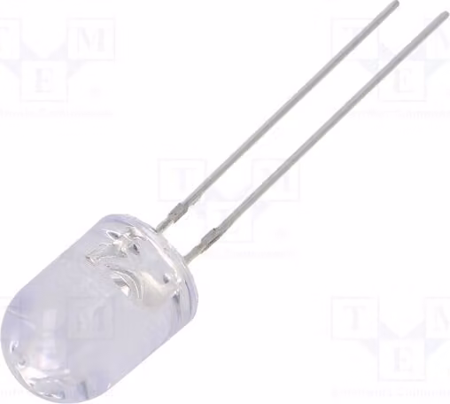 5 LED, angolo di emissione 30°, diametro 8mm, intensità luminosa 10000-12000 mcd, colore arancione, modello OSO5PA8B31B, diodi LED a montaggio superficiale (THT), diametro 8mm