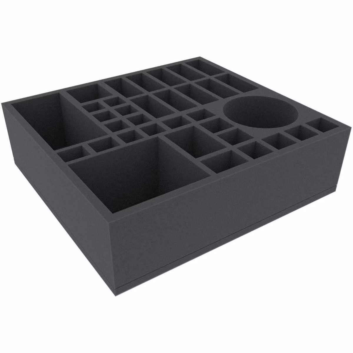 Inserto in schiuma 335x310x95 mm con 34 scomparti per giochi da tavolo