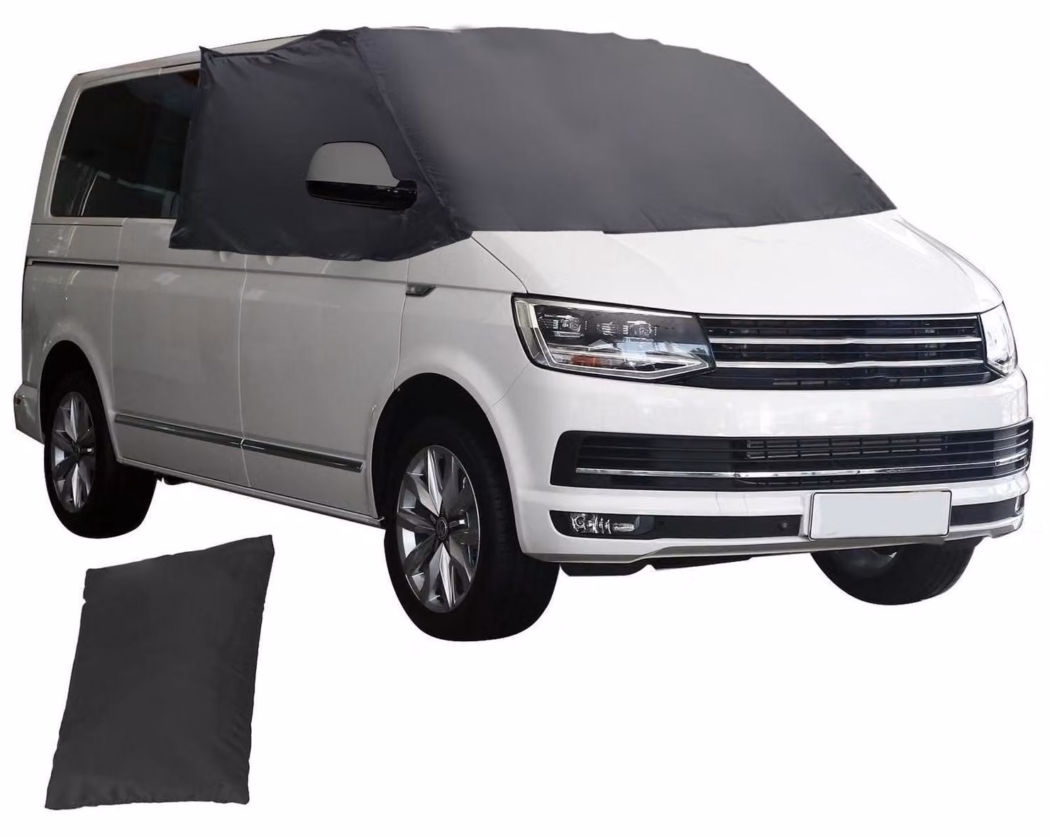 Copertura per finestrini auto, compatibile con il camper VW T5, realizzata in tessuto Oxford 600D, per oscurare, proteggere dal sole, prevenire il gelo e impermeabile. Include una custodia per il trasporto