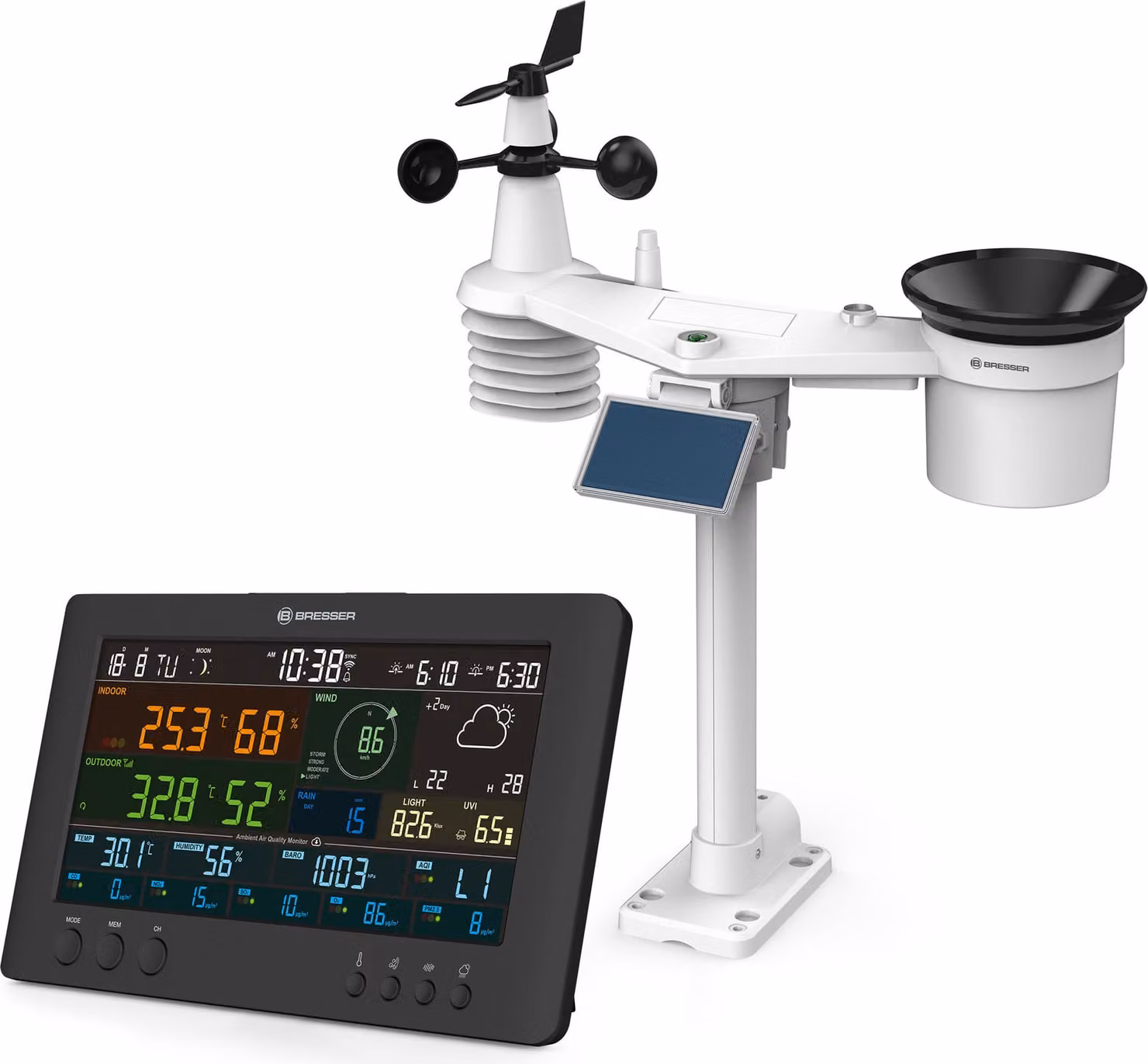 Bresser - 10351 - Stazione meteorologica Air-Mon 7-in-1