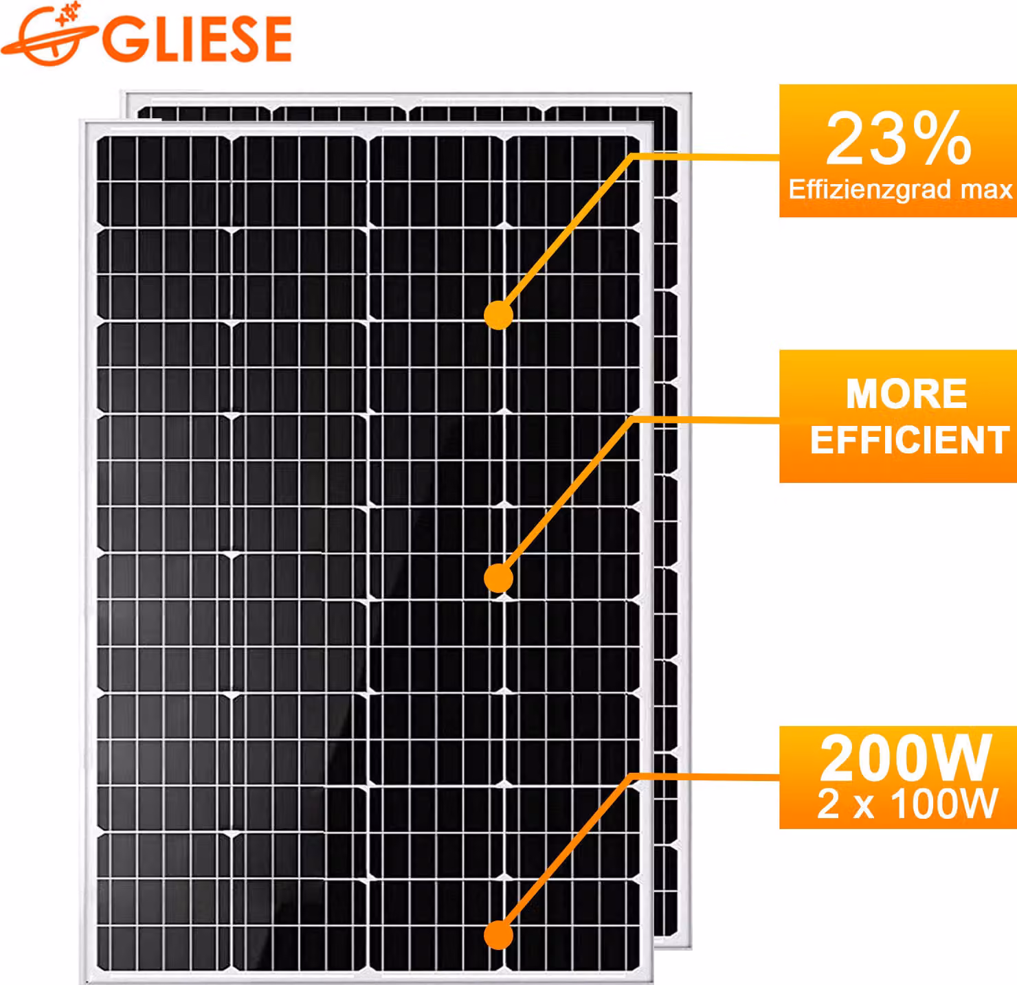 200W pannello solare 12V modulo solare monocristallino caricatore fotovoltaico camper