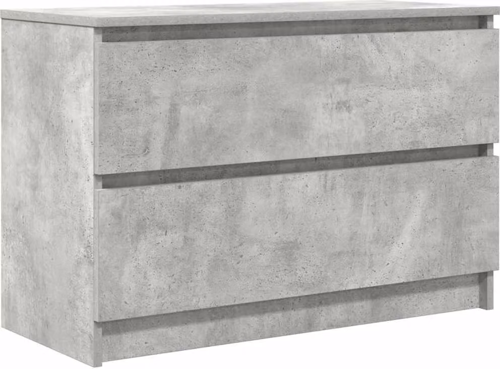 Mobile Porta TV Grigio Cemento 80x35x54 cm in Legno Multistrato