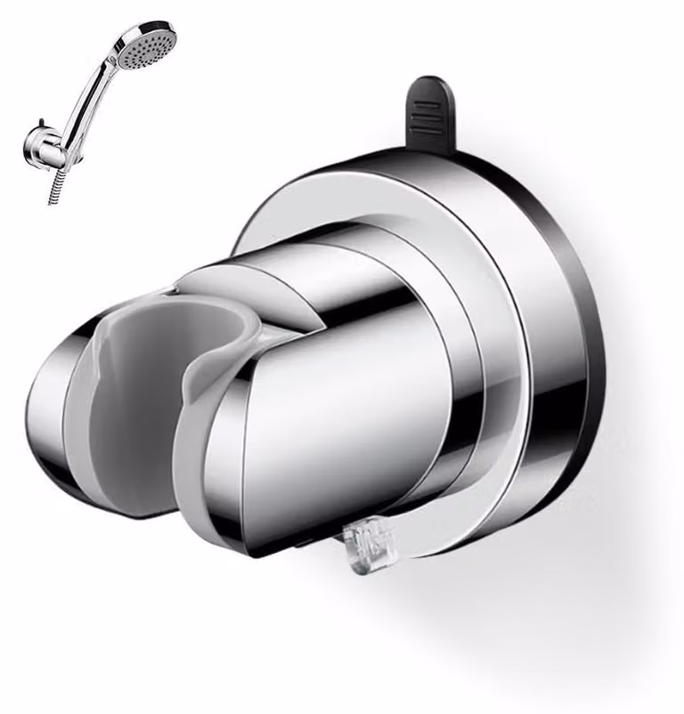 Supporto per soffione doccia con ventosa, montaggio universale, facile installazione, ideale per il bagno