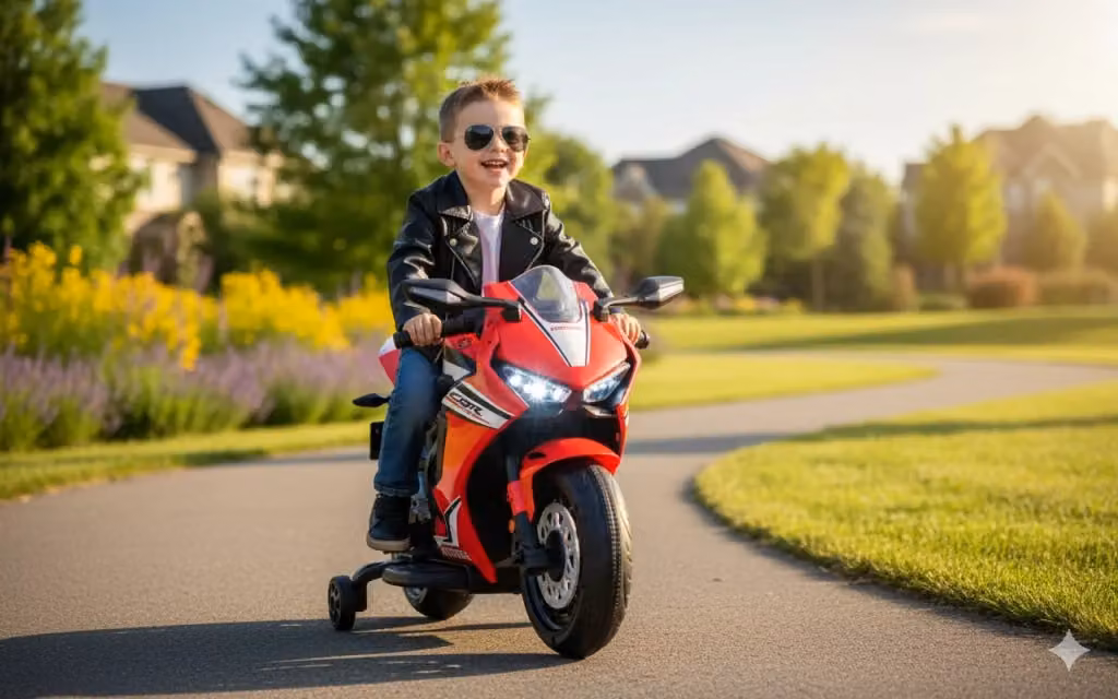 Moto Elettrica per Bambini Honda CBR 1000RR Rossa con Ruote in Gomma e Batteria Ricaricabile – 2