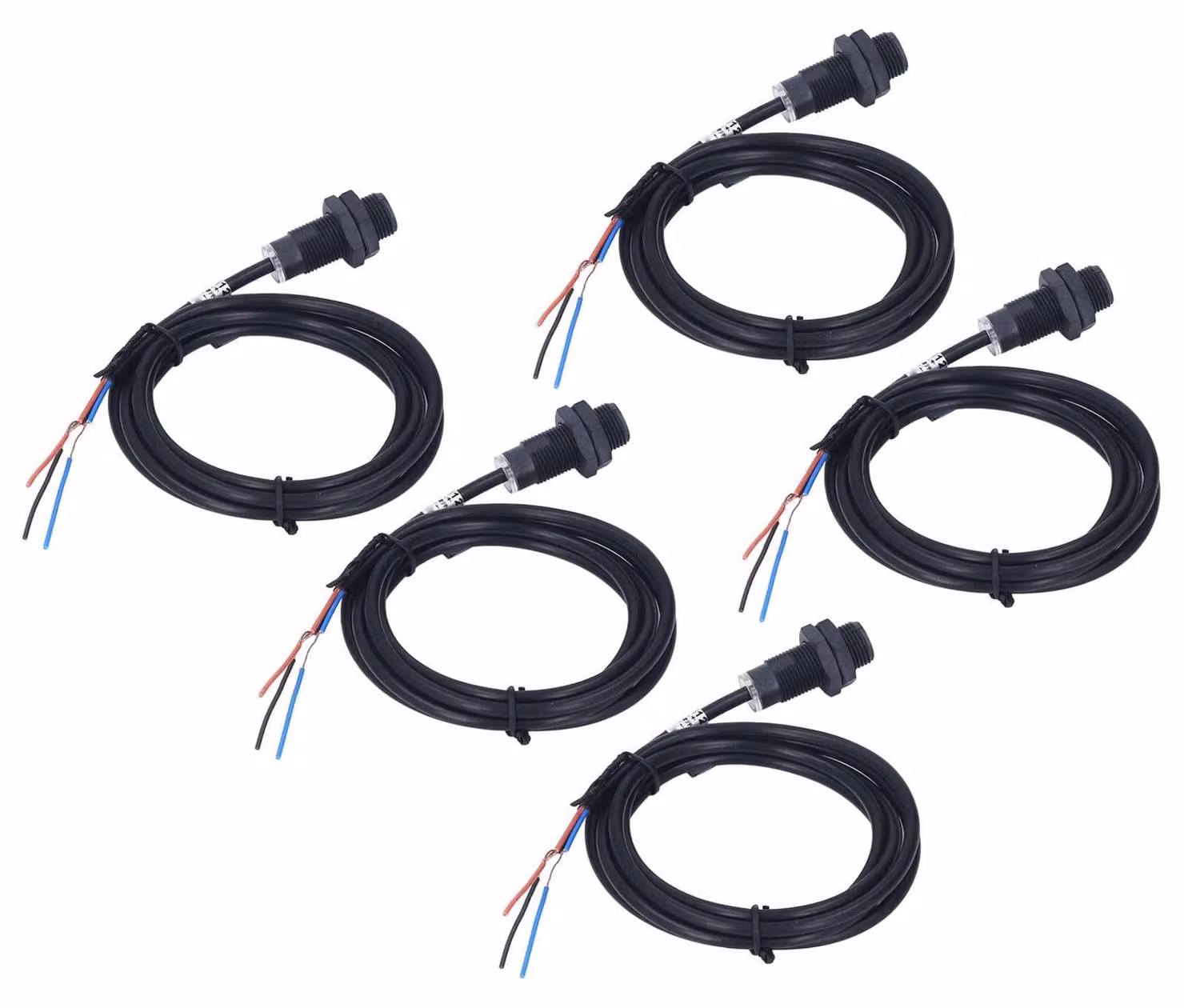 5 sensori di effetto Hall NPN, a contatto normalmente aperto, 10 mm, alimentazione DC 5-30V
