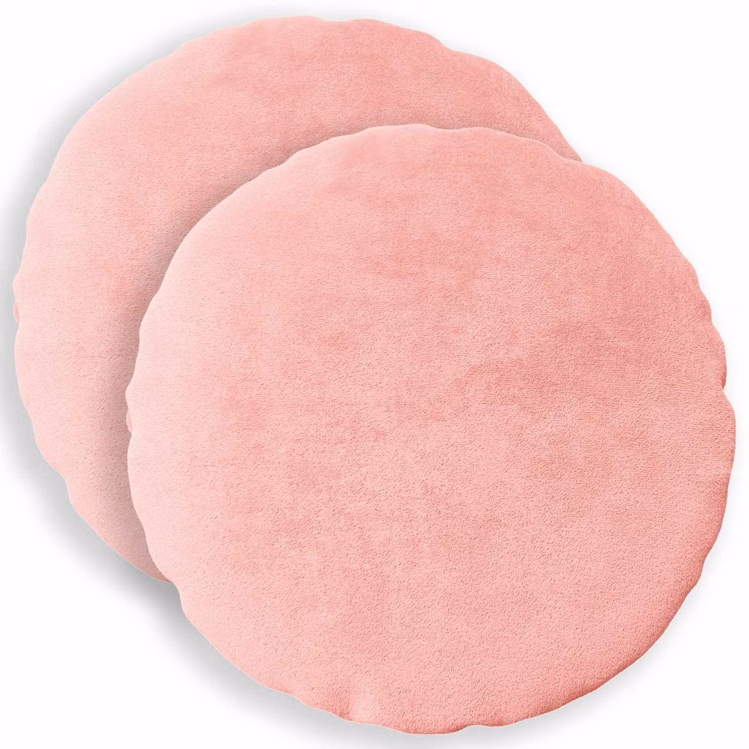 vidaXL Federa 2 pcs HEERLEN Rosa Ø 30 cm Flanella
