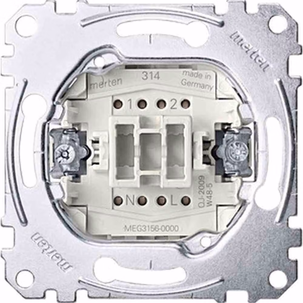 MERTEN Inserto a pulsante MEG3156-0000 con terminale N 10 A AC 250 V MEG3156-0000 MEG3156-0000 (MEG3156-0000)