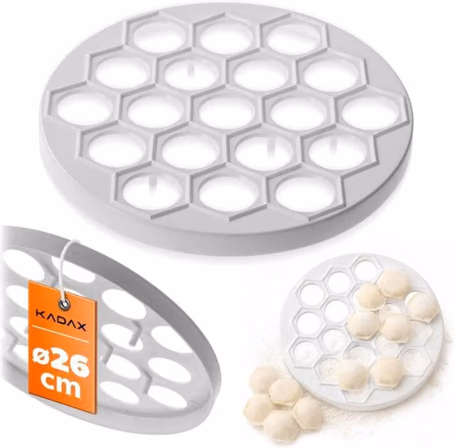 Stampo per uszka Kadax, diametro: 26 cm, bianco