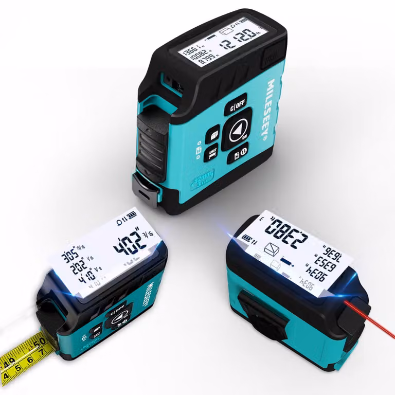Misuratore laser digitale - Portata di 40 metri - Connessione e display tramite app intelligente