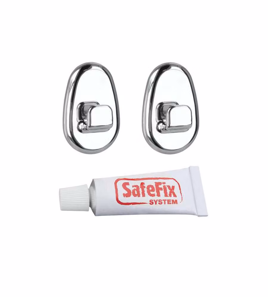 Gancio Polytherm Safe Fix Cromato Pz 2 Metaltex