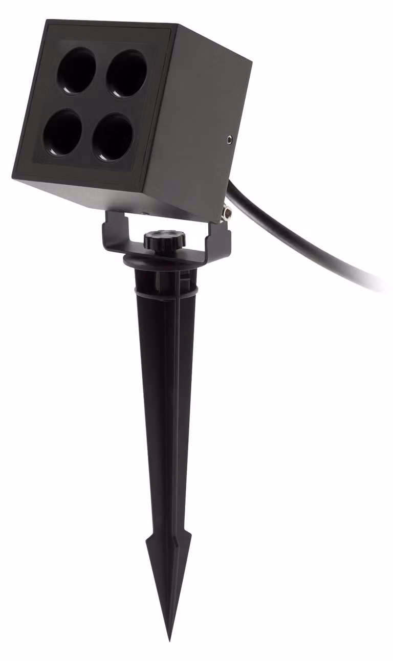 Forlight - Faretto LED orientabile Crest, 8,2W, 3000K, 800lm, IP65, 90°, CRI > 80, nero, per uso esterno, a basso consumo energetico, facile da installare, design moderno