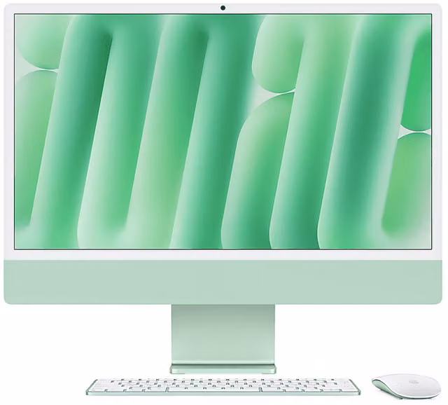 Apple iMac 24'' con Chip M4, 8 CPU/GPU, 16GB RAM, 256GB SSD, Verde