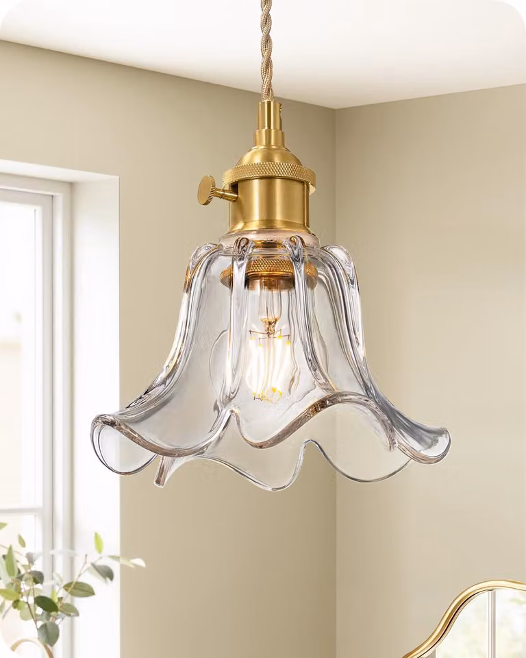 Lampada a sospensione in stile Art Déco, in vetro, con altezza regolabile, attacco E27, 60 W, colore verde