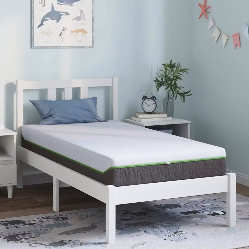 Materasso Ibrido vidaXL Bianco e Grigio L: 160 cm, P: 80 cm, H: 20 cm