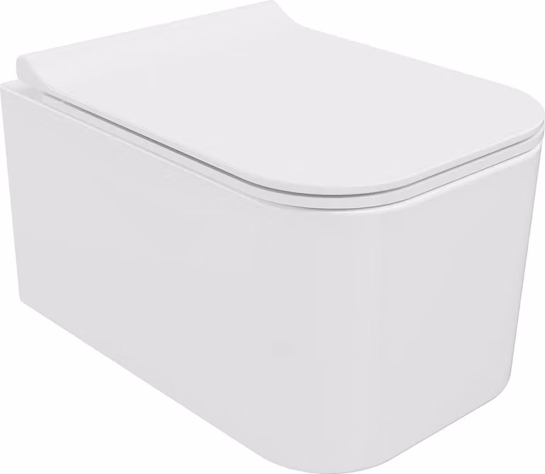 Mexen Elis WC rimless con sedile slim a chiusura rallentata, duroplast, bianco lucido - 30910700