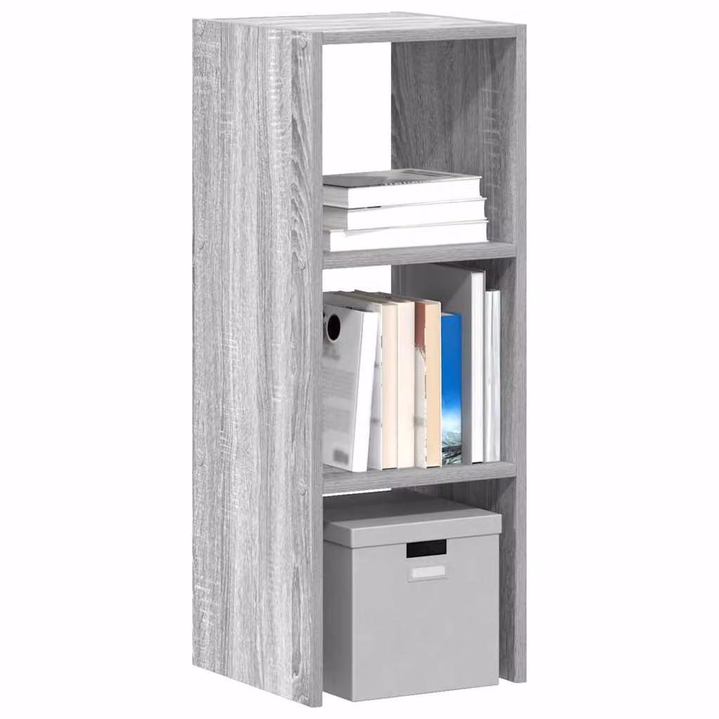 Libreria impilabile vidaXL in legno MDF Grigio moderno con montaggio a parete L/P/H: 30 x 30 x 80 cm