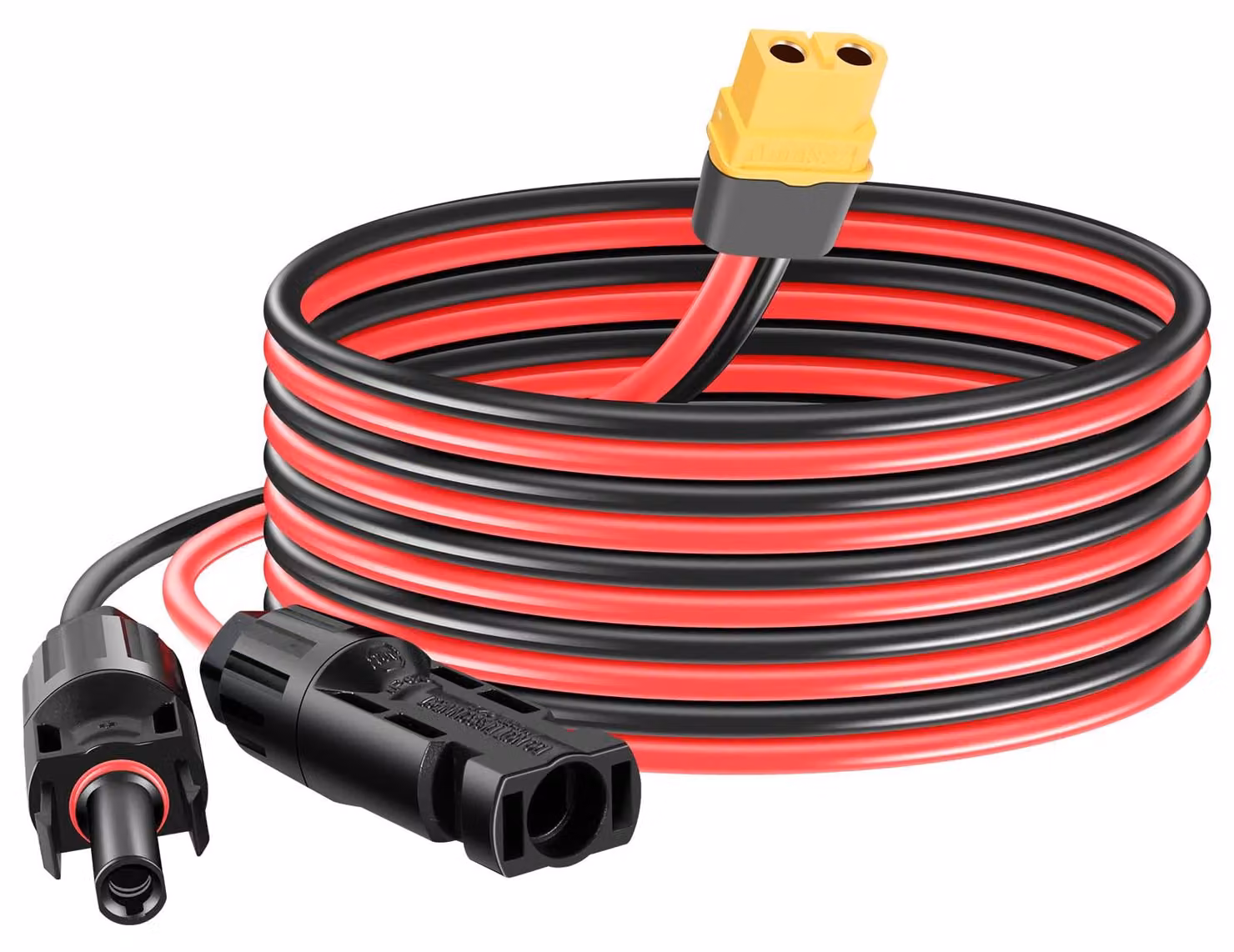 Cavo di ricarica per connettore solare, con connettore XT60, lunghezza 3 metri, sezione del cavo 12 AWG / 3,31 mm²
