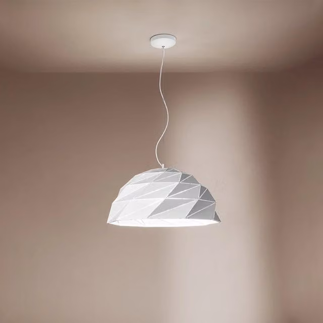 Lampadario a sospensione moderno Perenz Illumina in metallo bianco con 3 luci regolabili e attacco E27 – 1