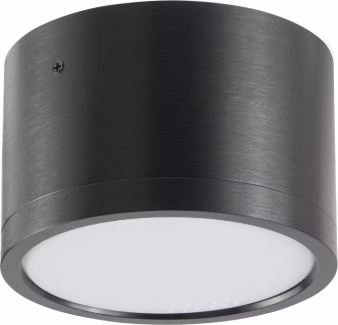 Faretto da soffitto nero rotondo Ø8 cm 1xGX53 6W MIRELLA 328106 Polux