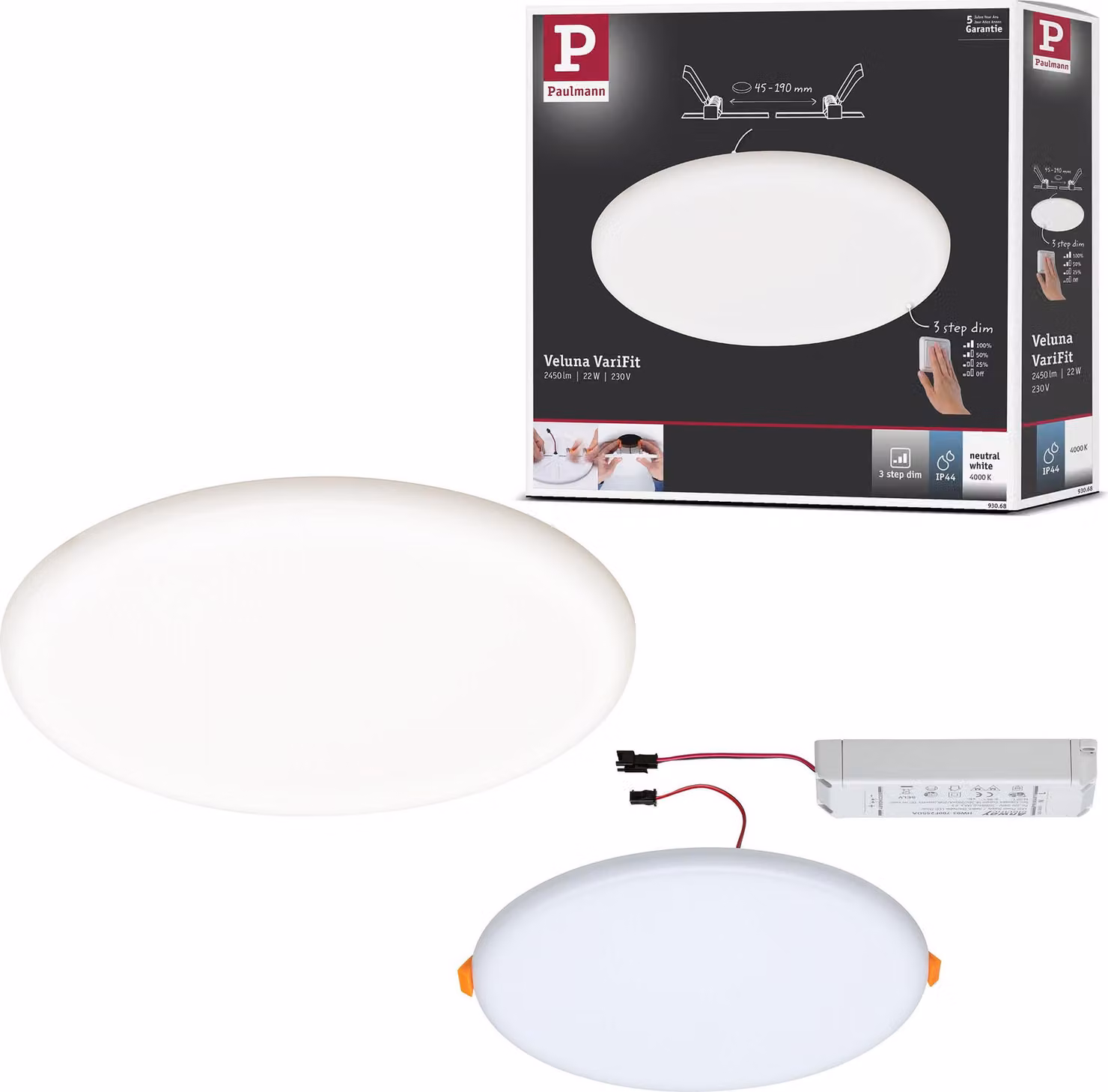Paulmann VariFit LED pannello da incasso Veluna