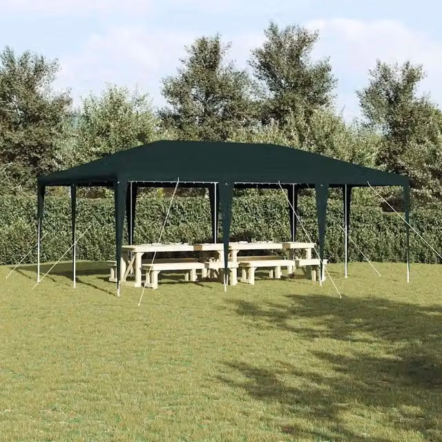 Tenda da festa DESIGN IN Verde in Polietilene e Acciaio L: 600 cm, P: 400 cm, H: 266 cm