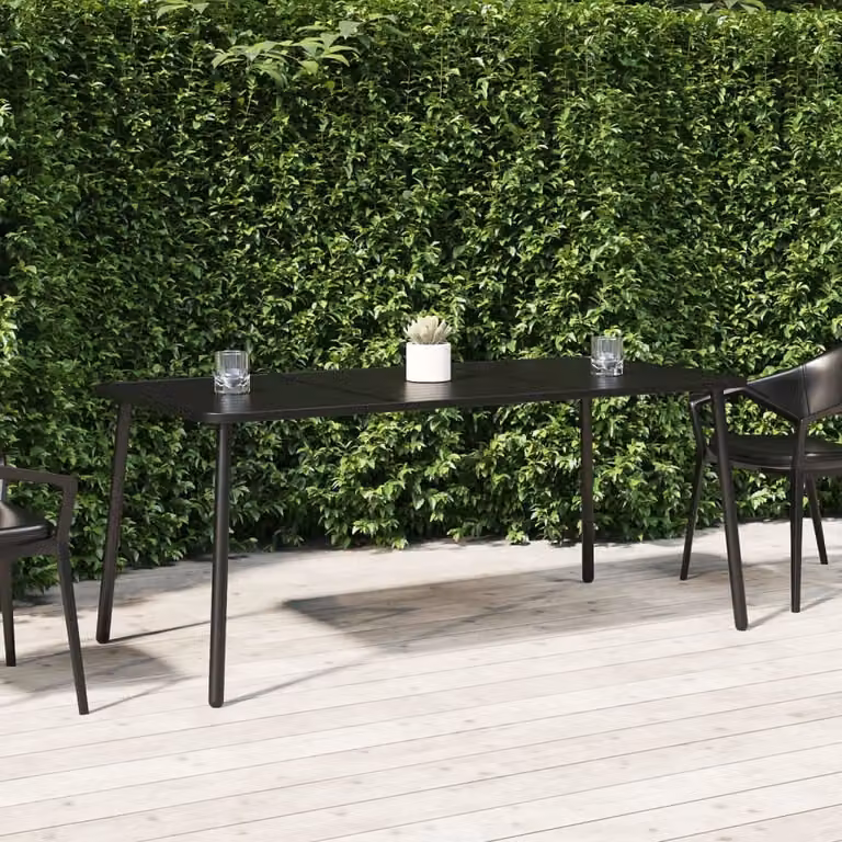 Maison Exclusive - Tavolo da giardino antracite, 165x80x71 cm, acciaio