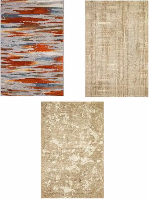 Tappeto Era Olivo Group Multicolore con Design Astratto Moderno L: 220 cm, P: 150 cm