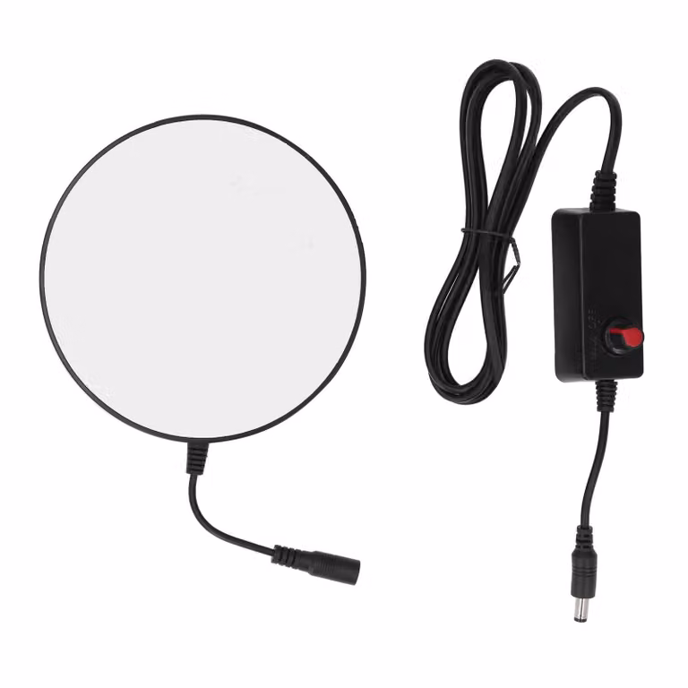 Anello luminoso a LED, alta luminosità, lampada a LED regolabile per microscopio per esperimenti, corrente alternata 0‑