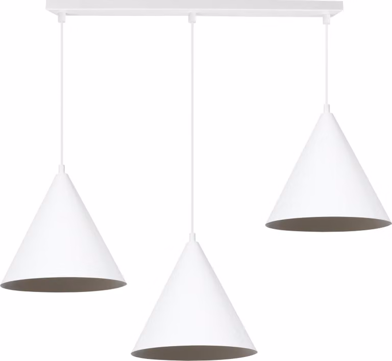 Lampada a sospensione Soho bianca 3 luci 25cm E27