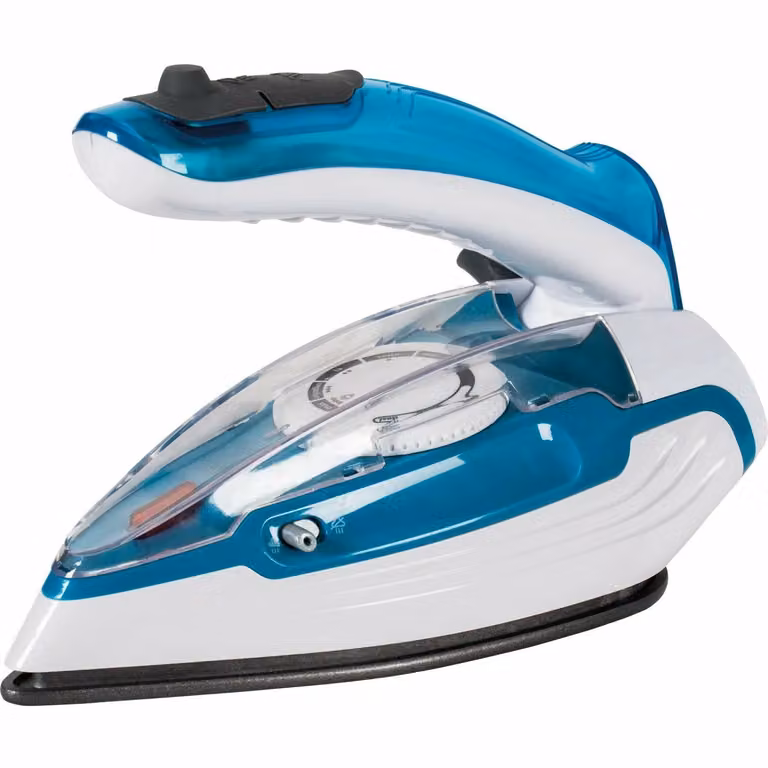 Ferro da stiro pieghevole da viaggio Dictrolux con piastra antiaderente da 1100 Watt, L/P/H: 21,7 x 11,5 x 11,5 cm