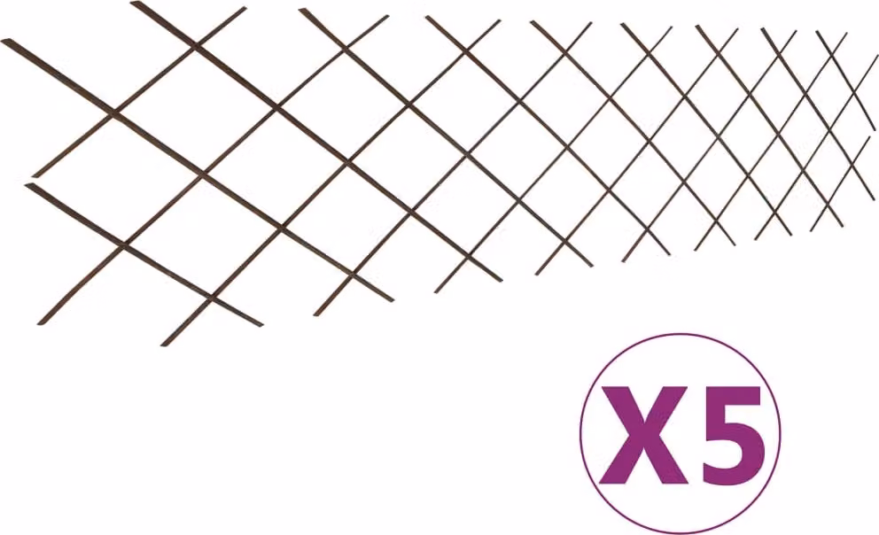 Maison Exclusive - Graticcio in vimini, 5 pezzi, 180×60 cm