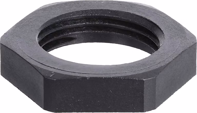 Controdado WISKA M20x1,5 GPA-M20 esagonale in poliammide (PA) colore nero intenso RAL 9005 - 1 pezzo